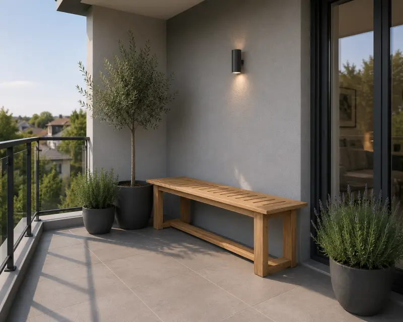 Gartenbank aus Teakholz Lena
