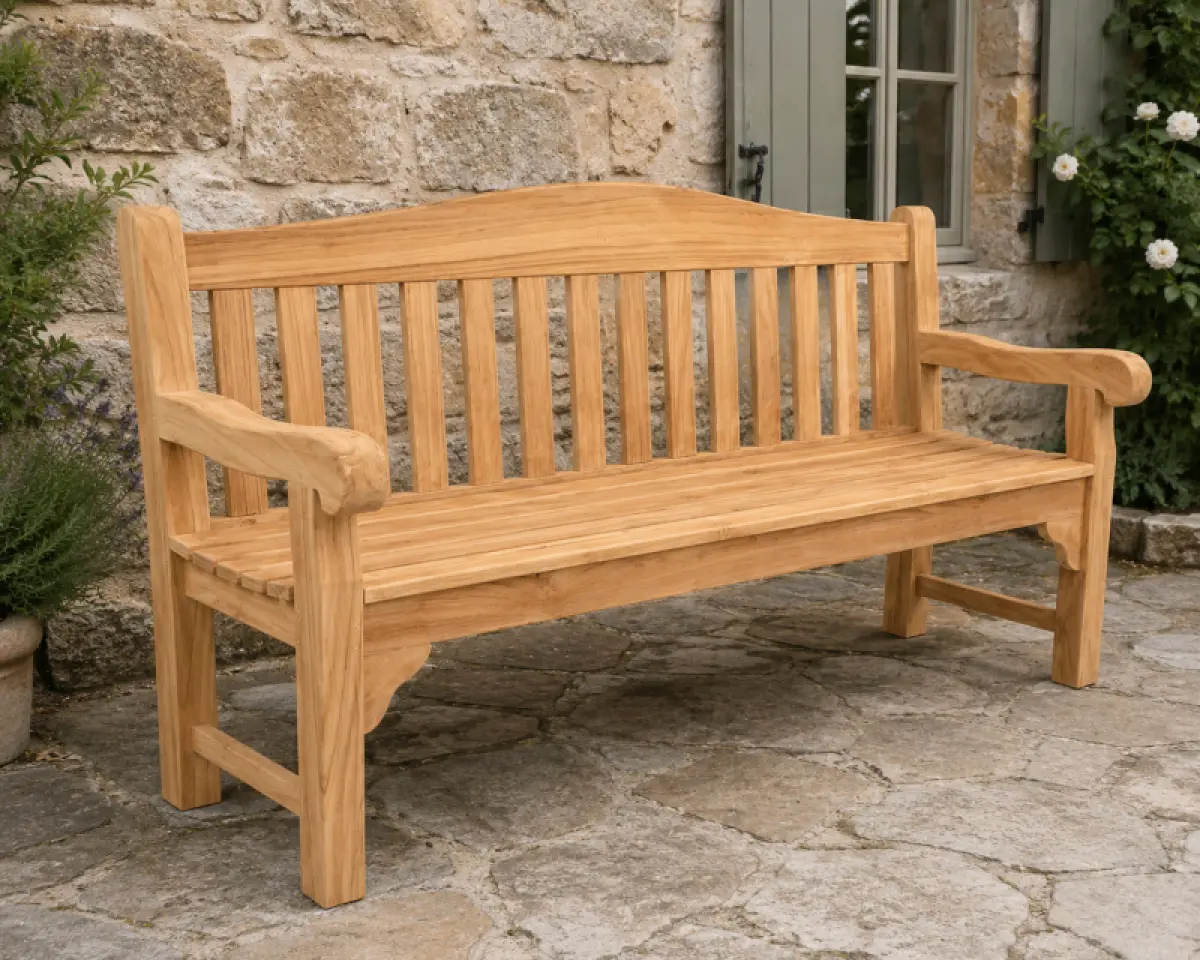 Gartenbank aus Teakholz Malavi