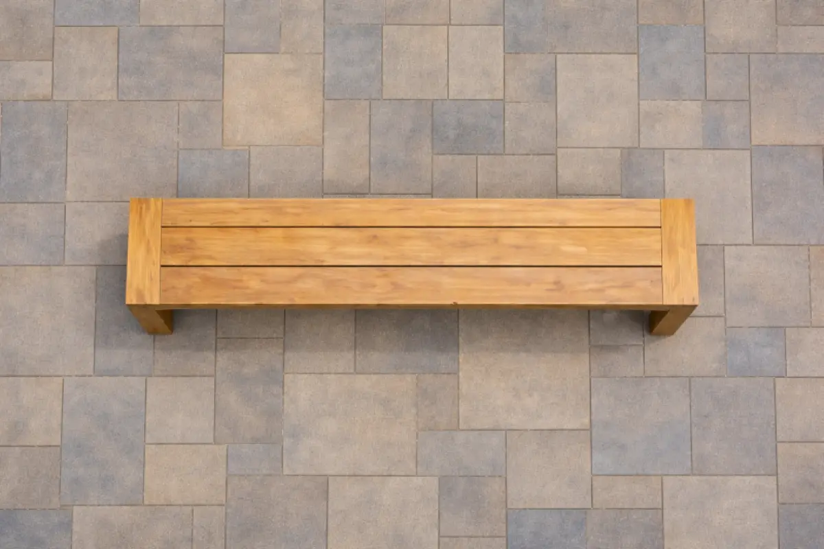 Gartenbank aus Teakholz Mamba ohne Rückenlehne