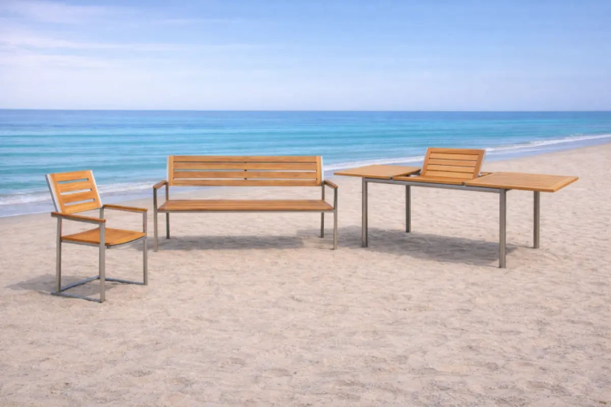 Gartenbank aus Teakholz Tokio