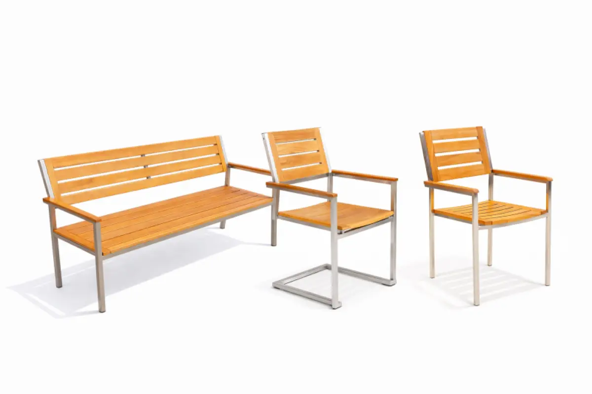 Gartenbank aus Teakholz Tokio