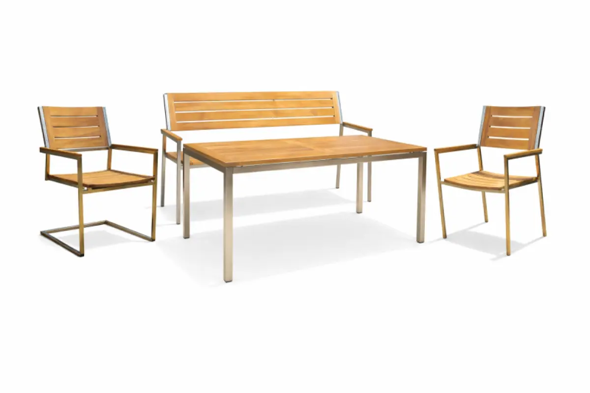 Gartenbank aus Teakholz Tokio