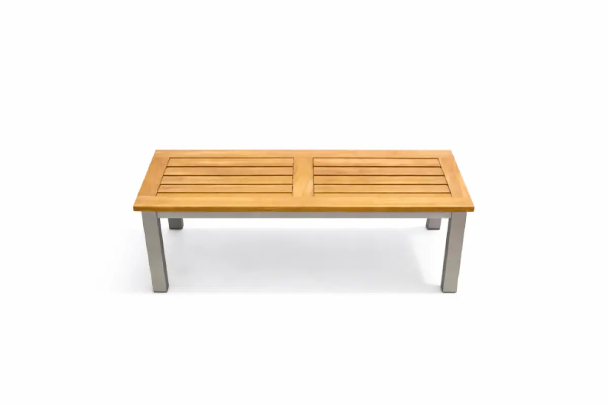 Gartenbank aus Teakholz Tokio ohne Rückenlehne 