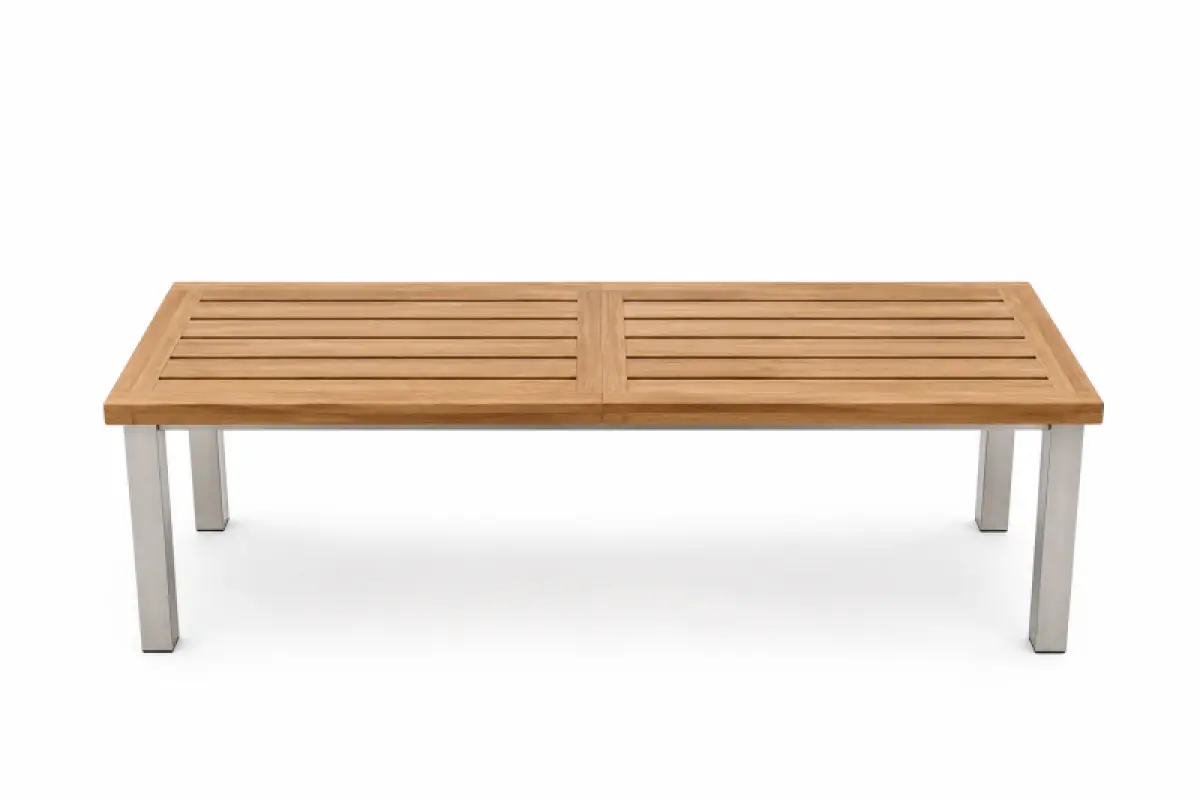 Gartenbank aus Teakholz Tokio ohne Rückenlehne 