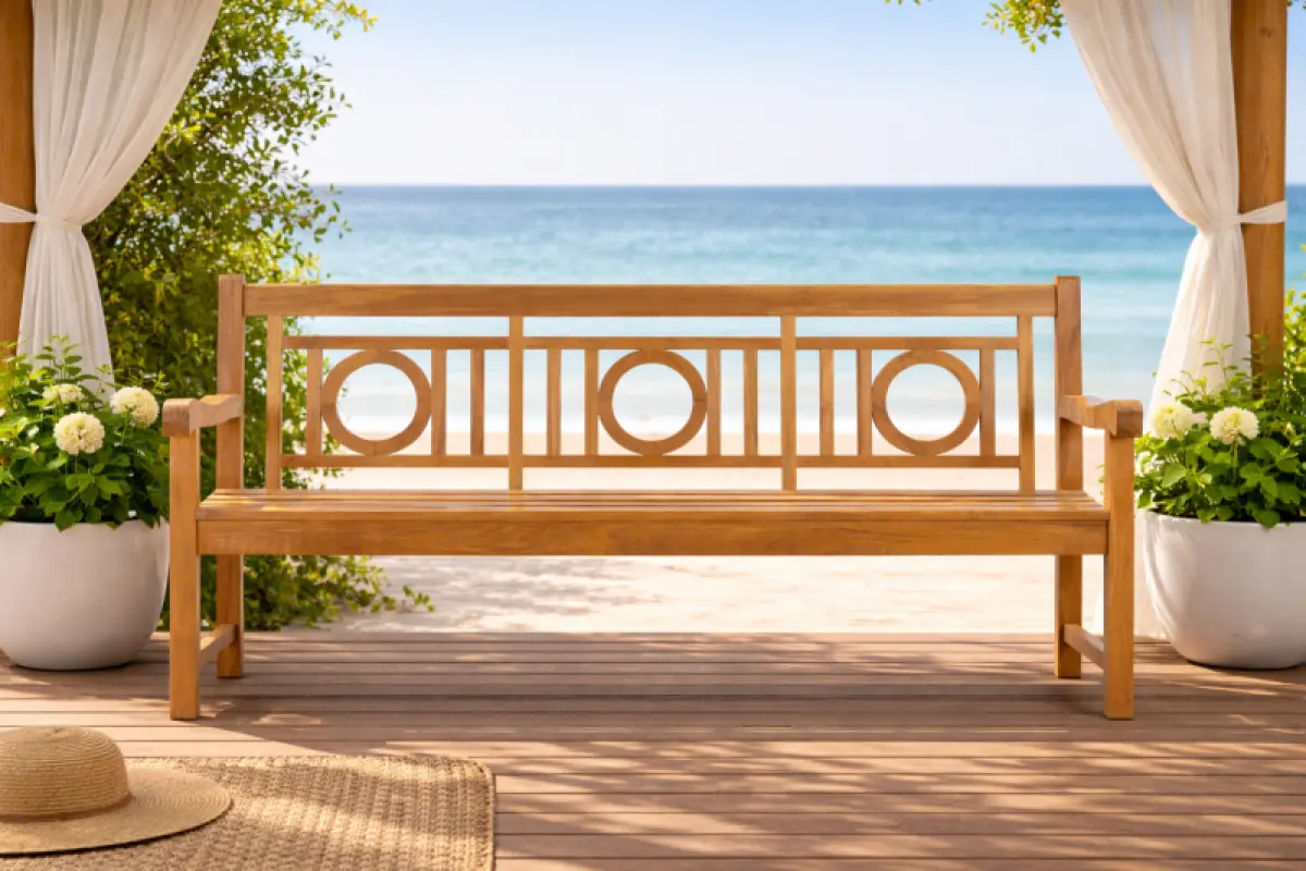 Gartenbank aus Teakholz Zero