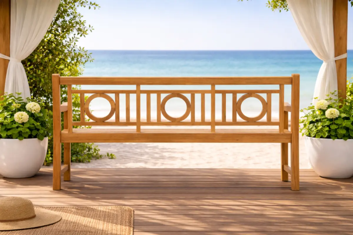 Gartenbank aus Teakholz Zero