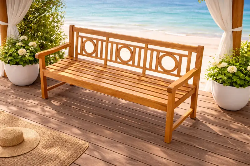 Gartenbank aus Teakholz Zero