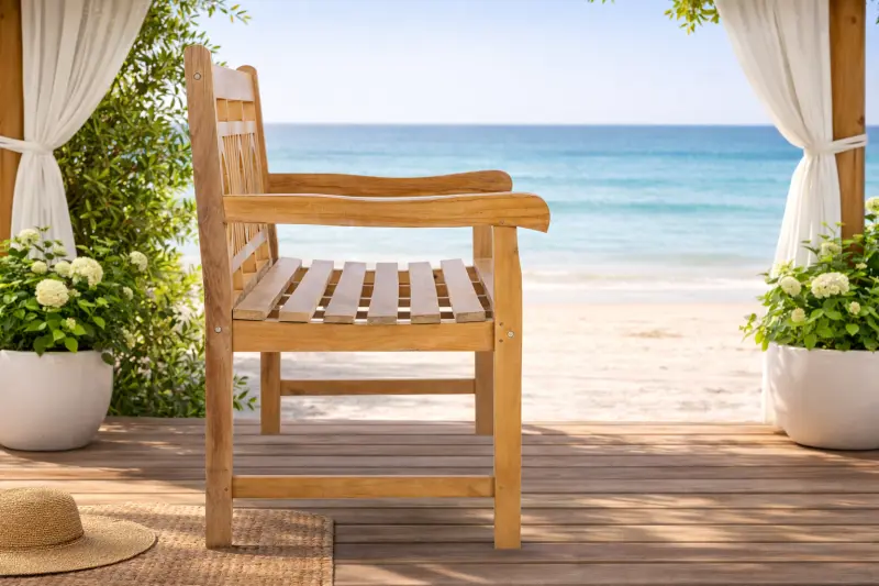 Gartenbank aus Teakholz Zero