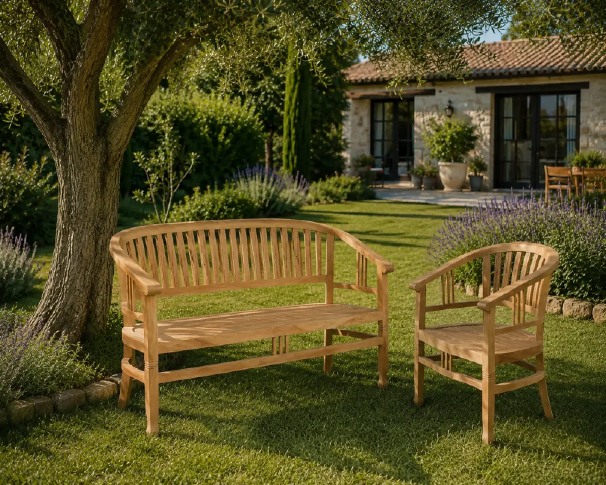 Gartenbank Kano aus Teakholz