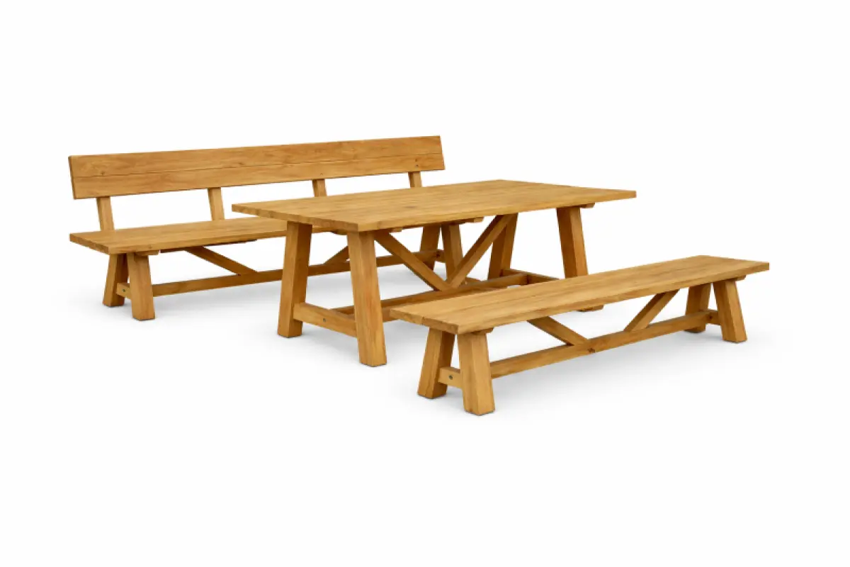 Gartenbank Narya mit Rückenlehne