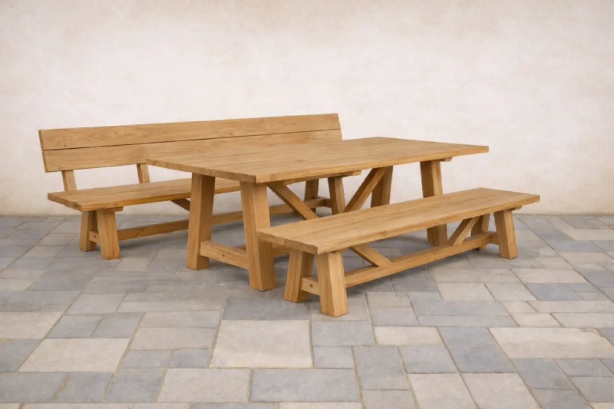 Gartenbank Narya mit Rückenlehne