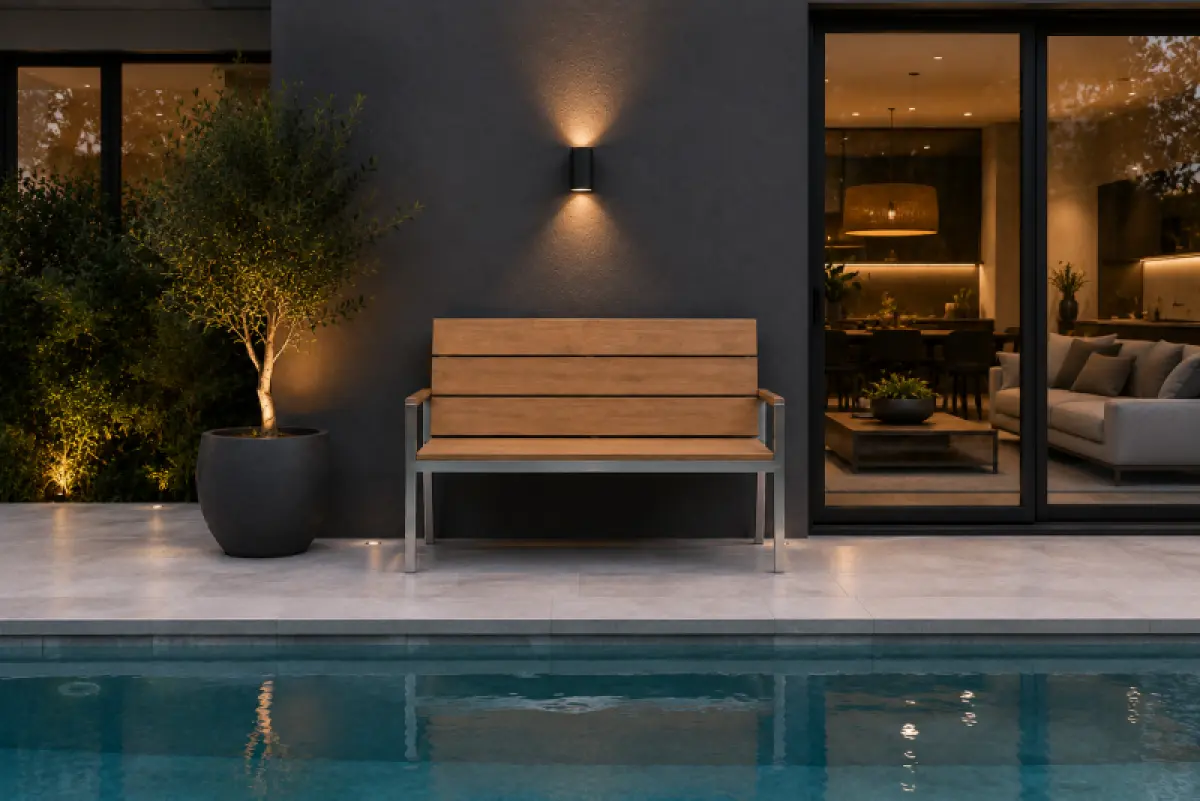 Gartenbank Seul mit Armlehne