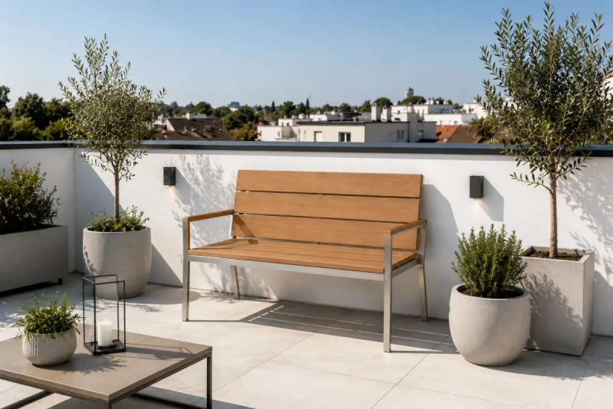 Gartenbank Seul mit Armlehne