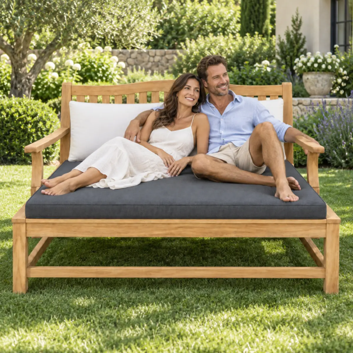 Gartenbed Rio aus Teakholz