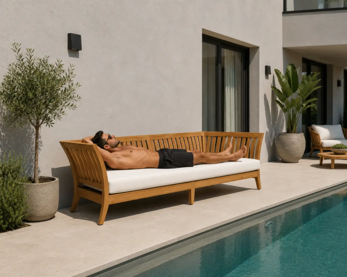 Gartensofa aus Teakholz- Daybed Hawaii