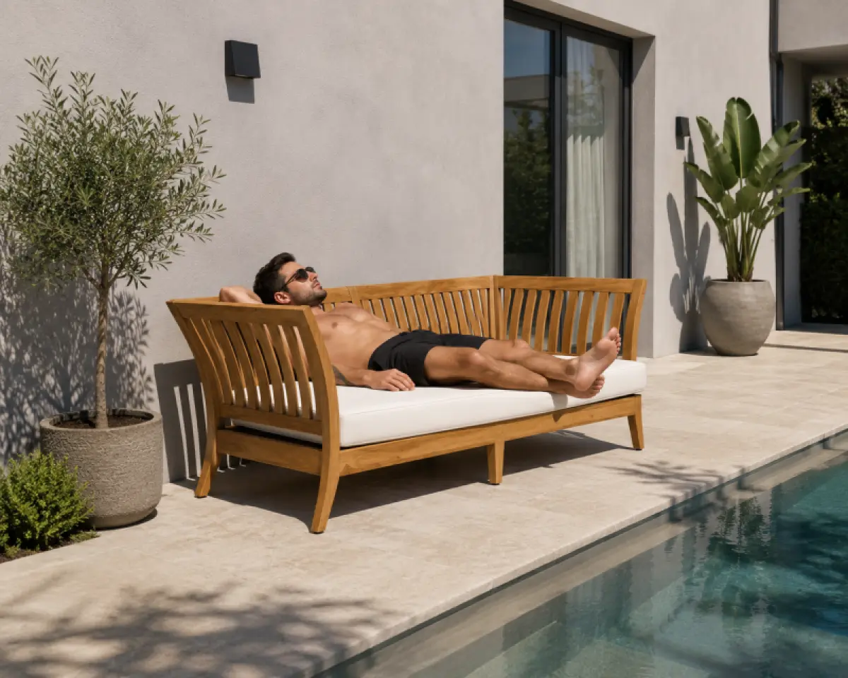 Gartensofa aus Teakholz- Daybed Hawaii