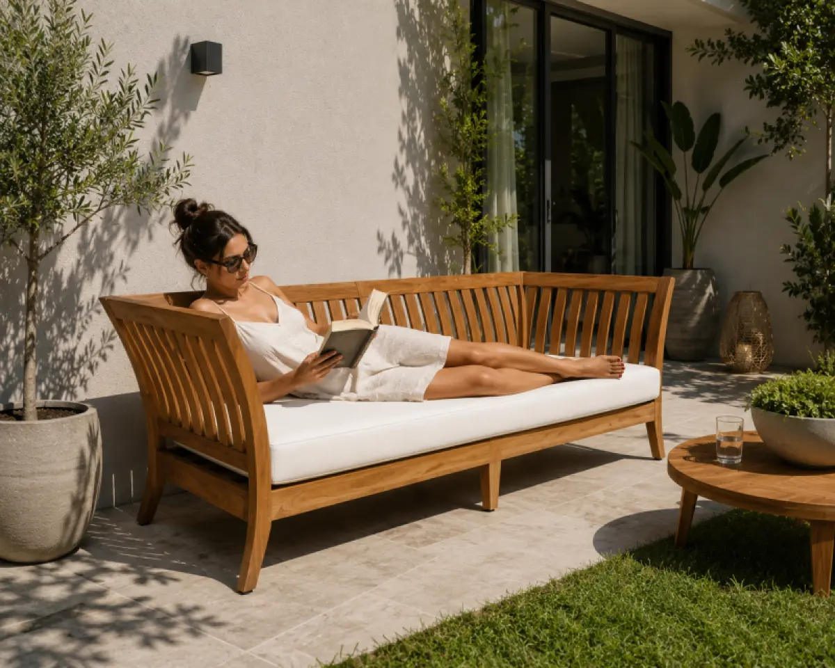 Gartensofa aus Teakholz- Daybed Hawaii