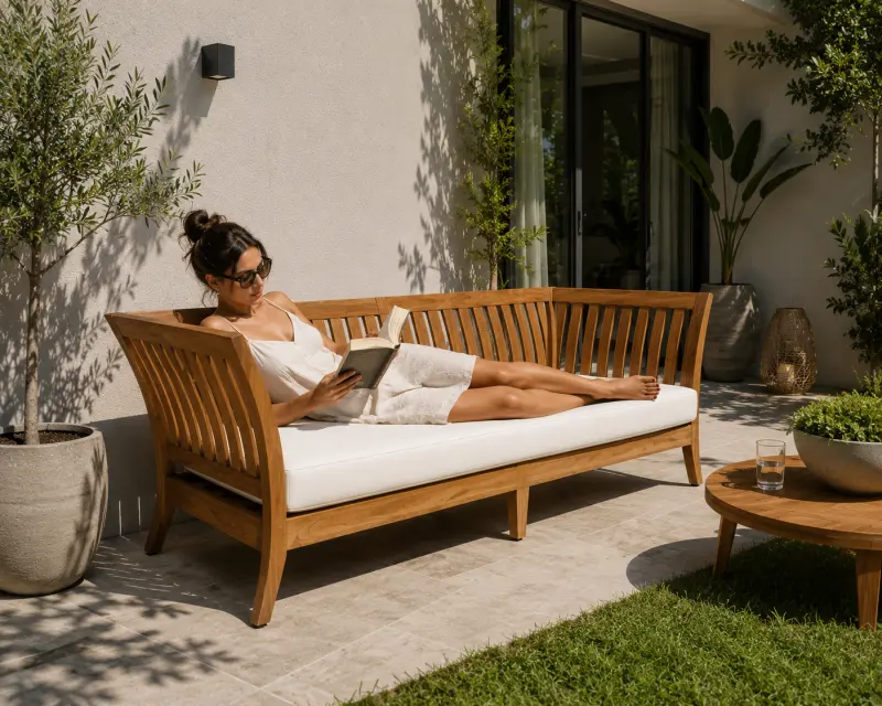 Gartensofa aus Teakholz- Daybed Hawaii