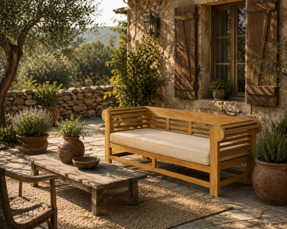 Gartensofa aus Teakholz- Daybed Kano