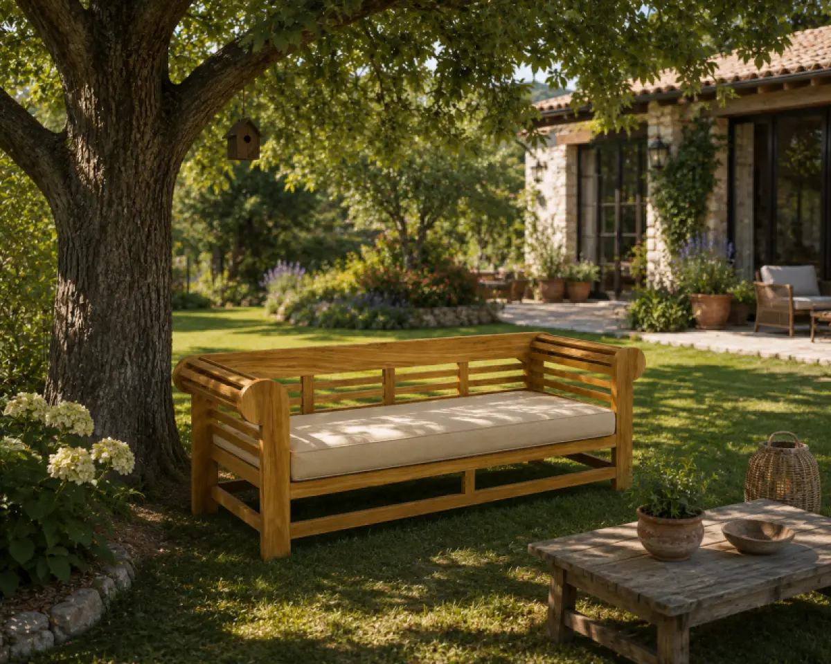Gartensofa aus Teakholz- Daybed Kano
