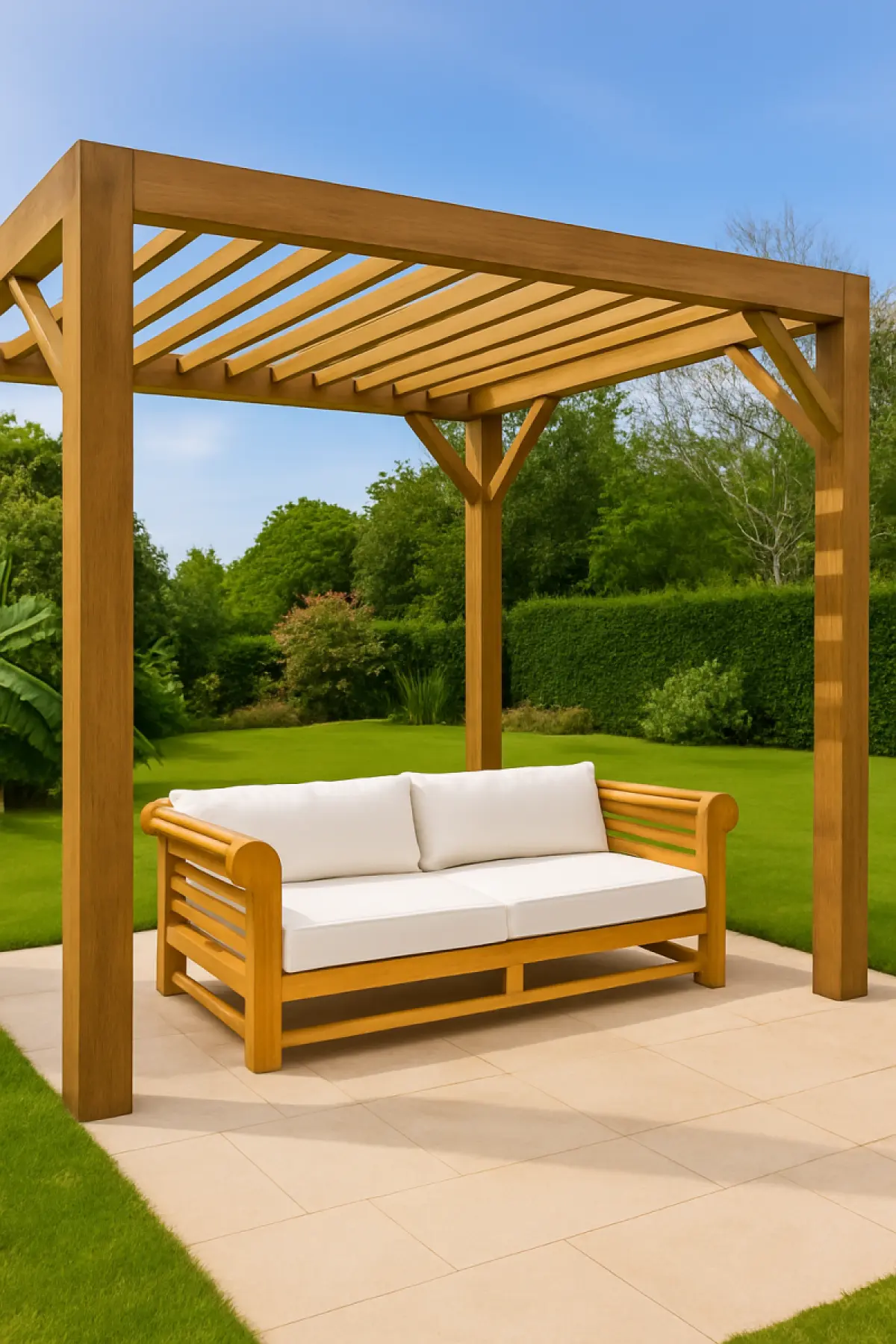 Gartensofa aus Teakholz- Daybed Kano