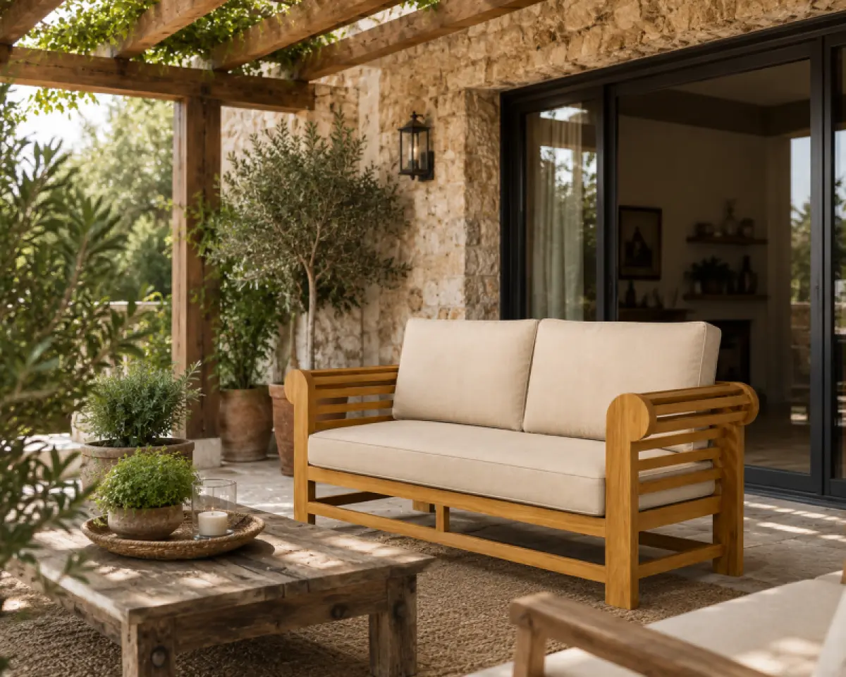 Gartensofa aus Teakholz- Daybed Kano