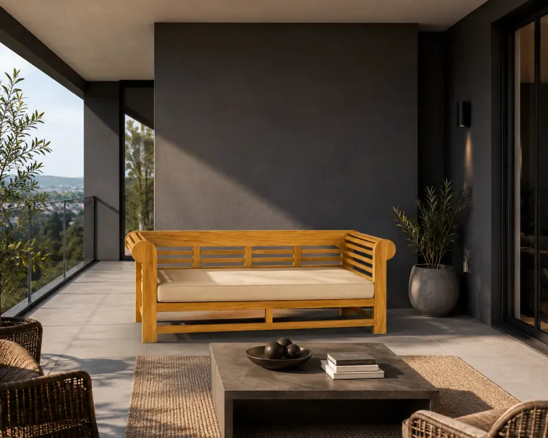 Gartensofa aus Teakholz- Daybed Kano