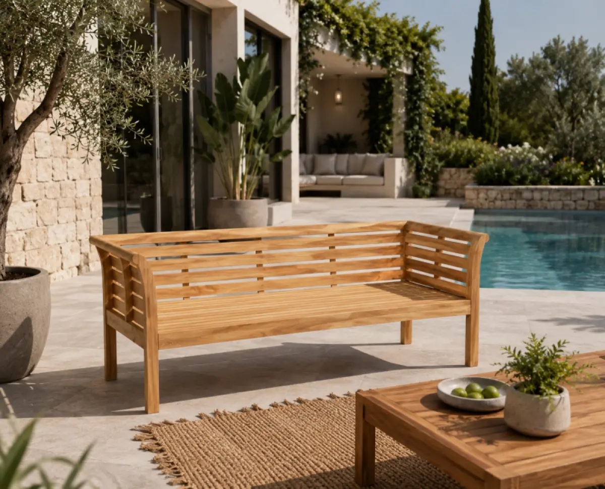 Gartensofa aus Teakholz- Daybed Tulga