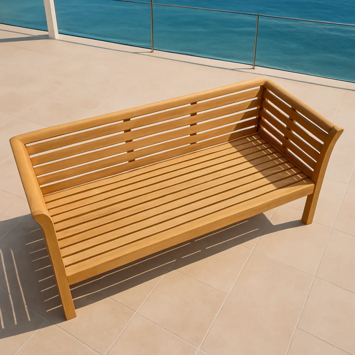 Gartensofa aus Teakholz- Daybed Tulga