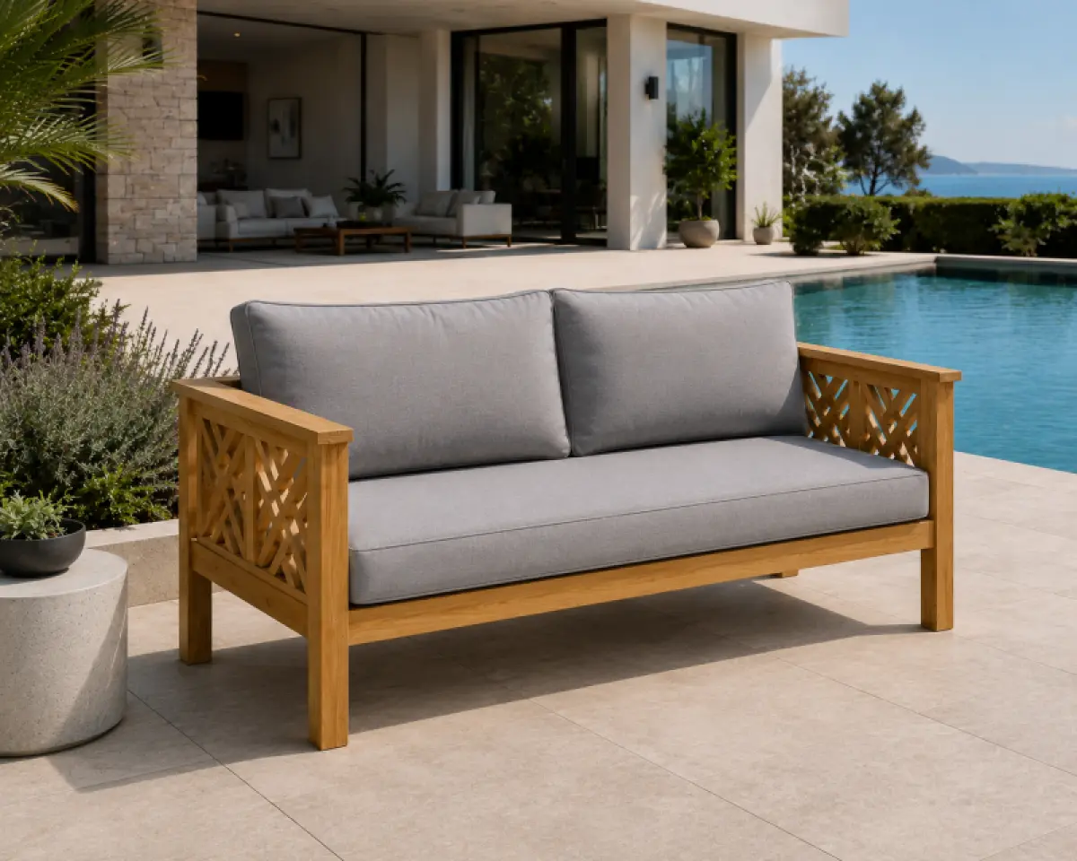Gartensofa aus Teakholz- Daybed Turcano