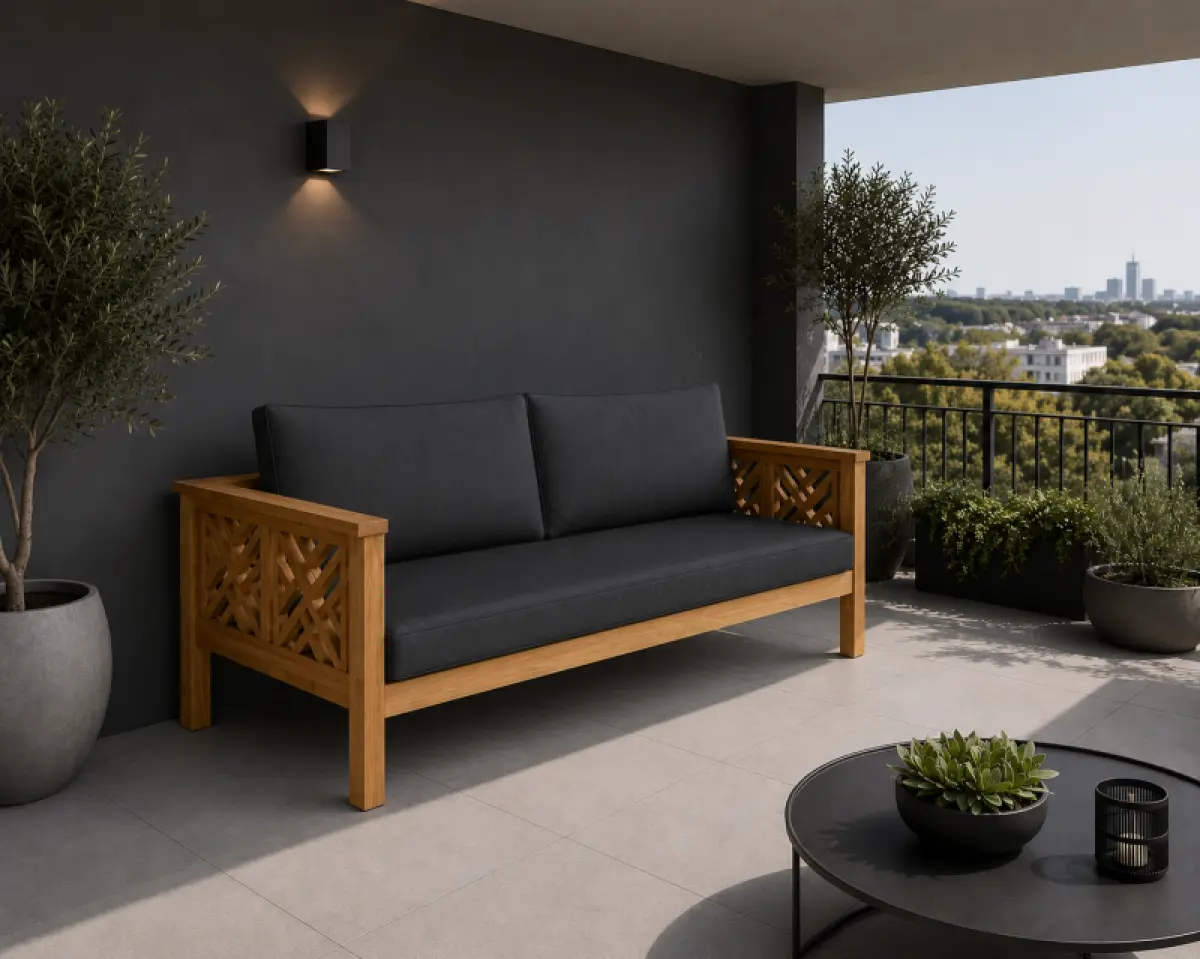 Gartensofa aus Teakholz- Daybed Turcano