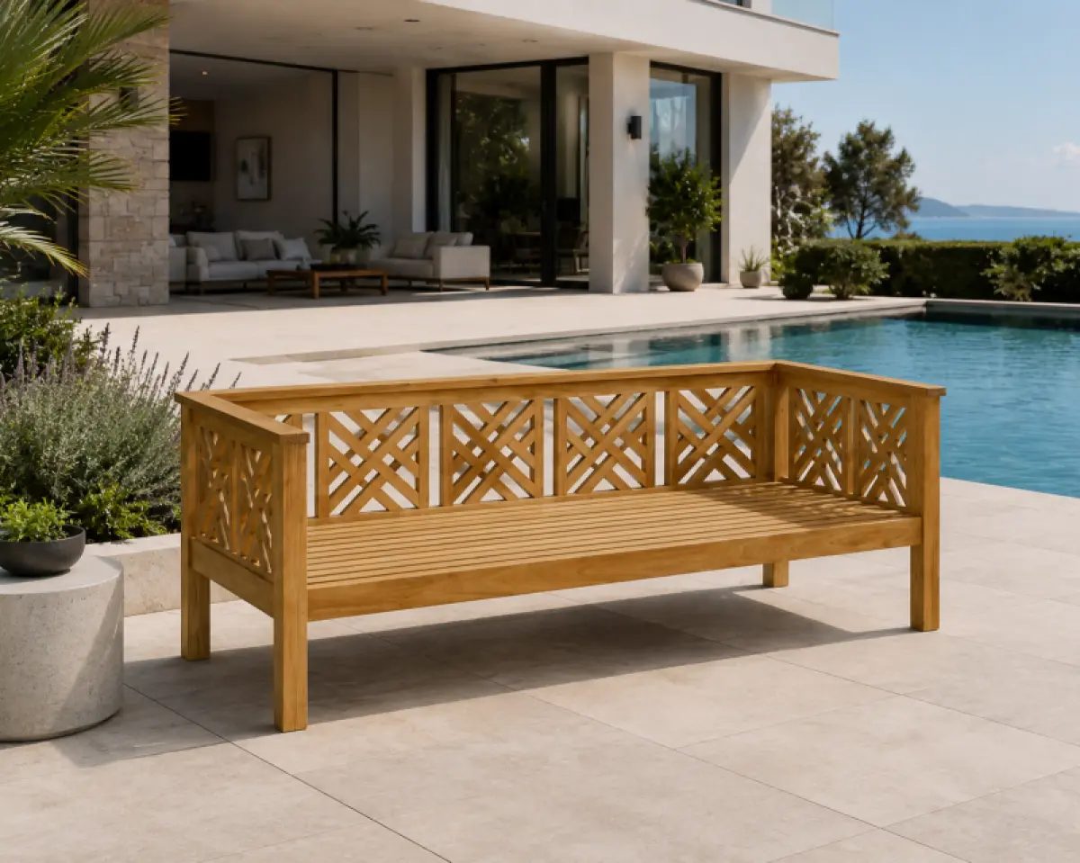 Gartensofa aus Teakholz- Daybed Turcano