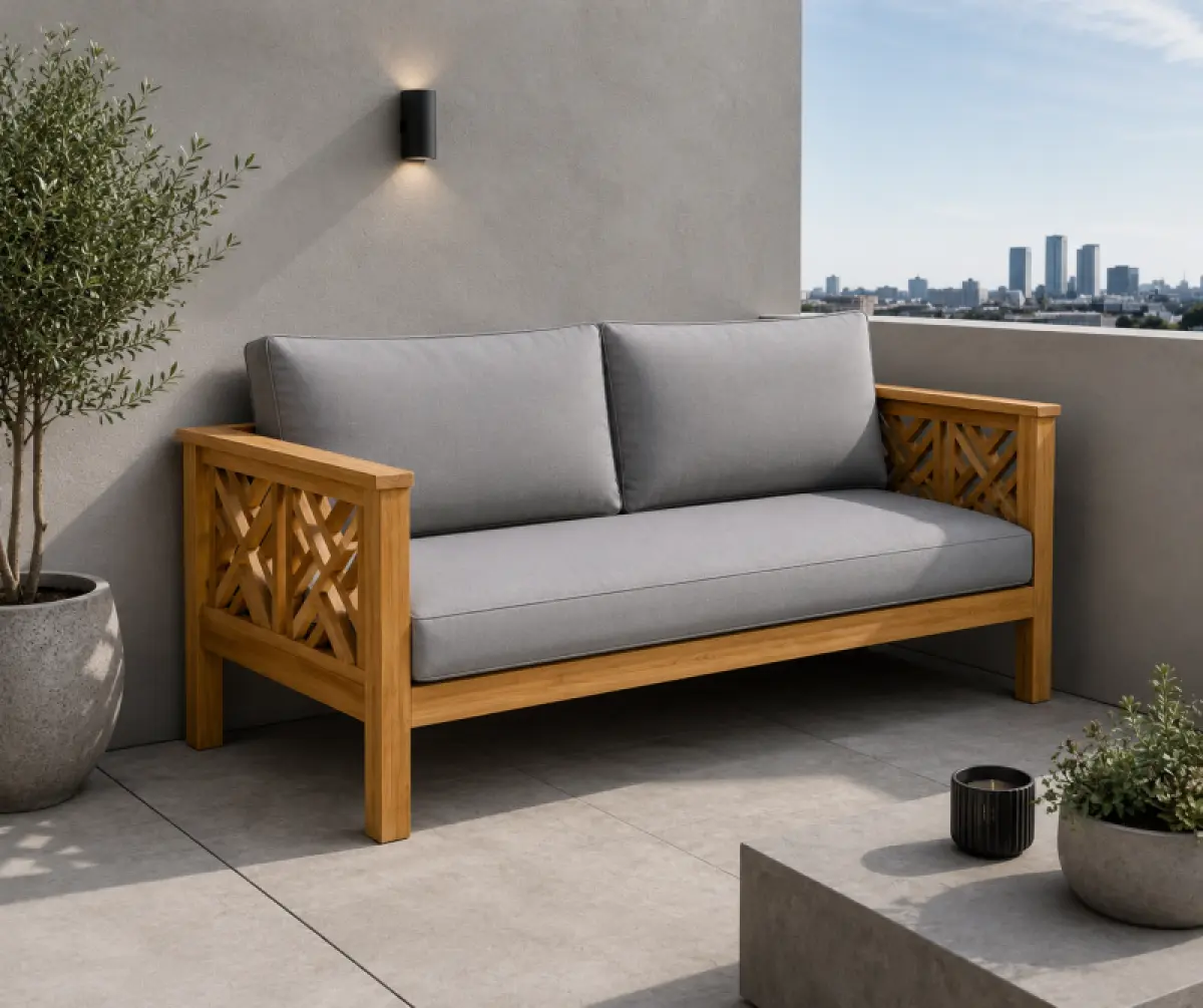Gartensofa aus Teakholz- Daybed Turcano