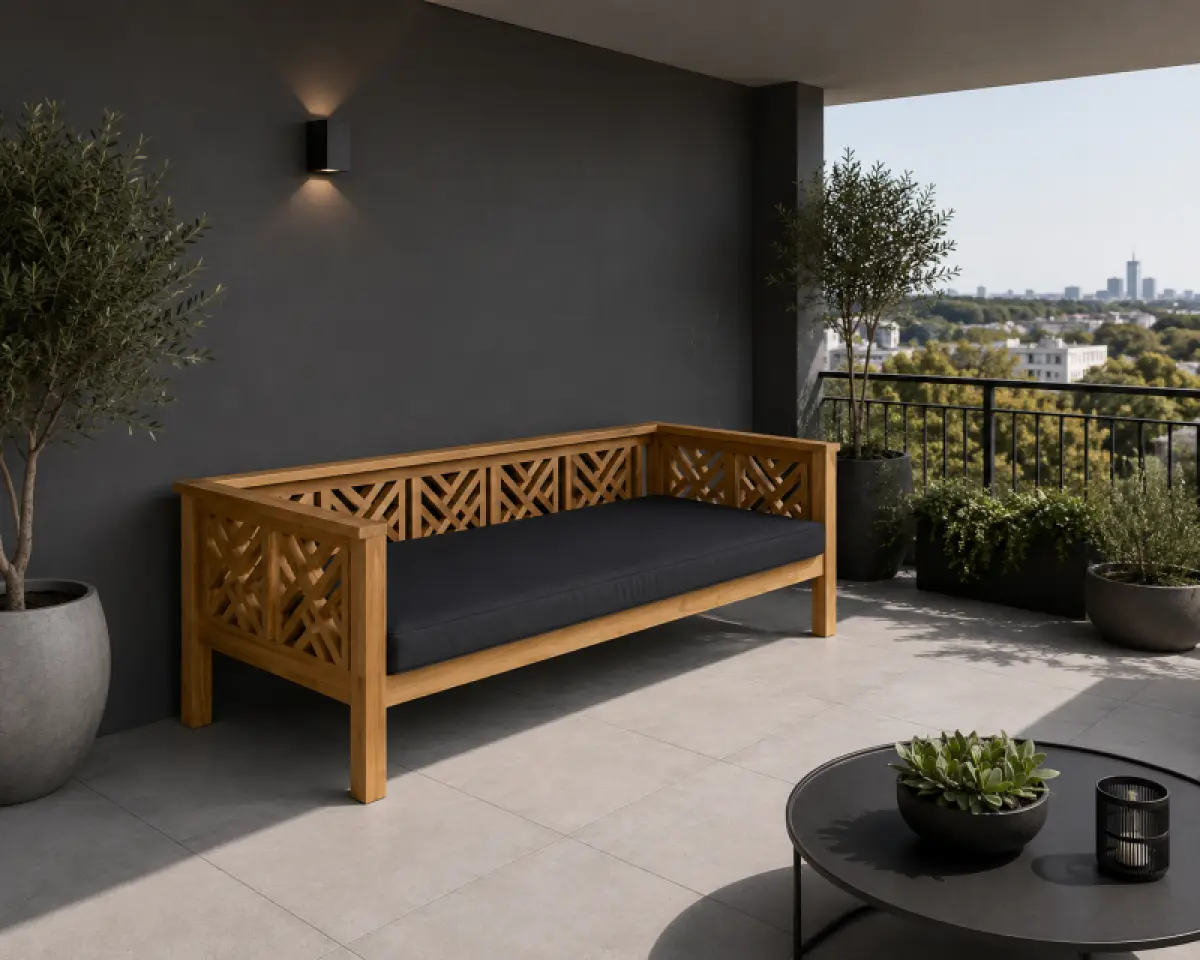Gartensofa aus Teakholz- Daybed Turcano