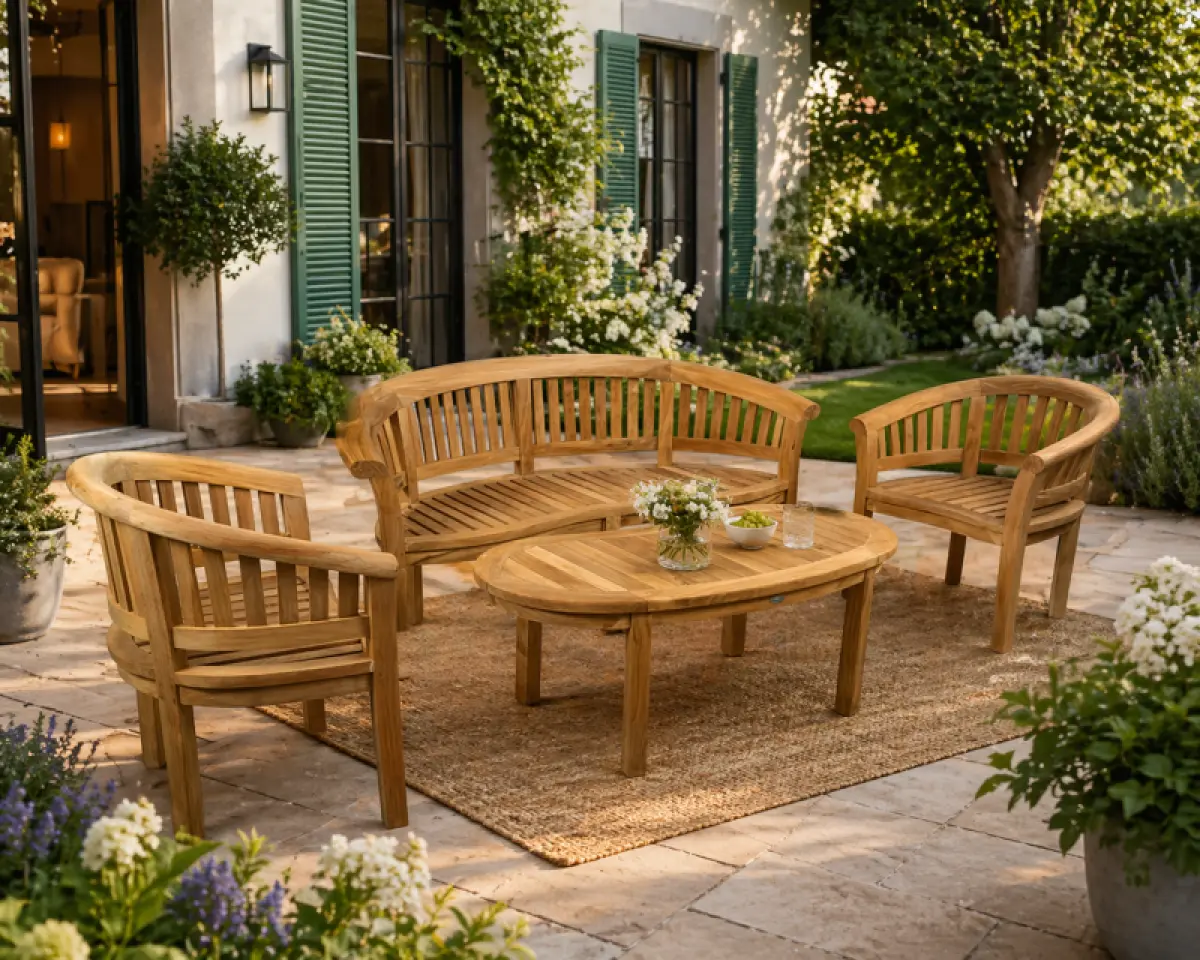 Gartenstuhl aus Teakholz Brundi