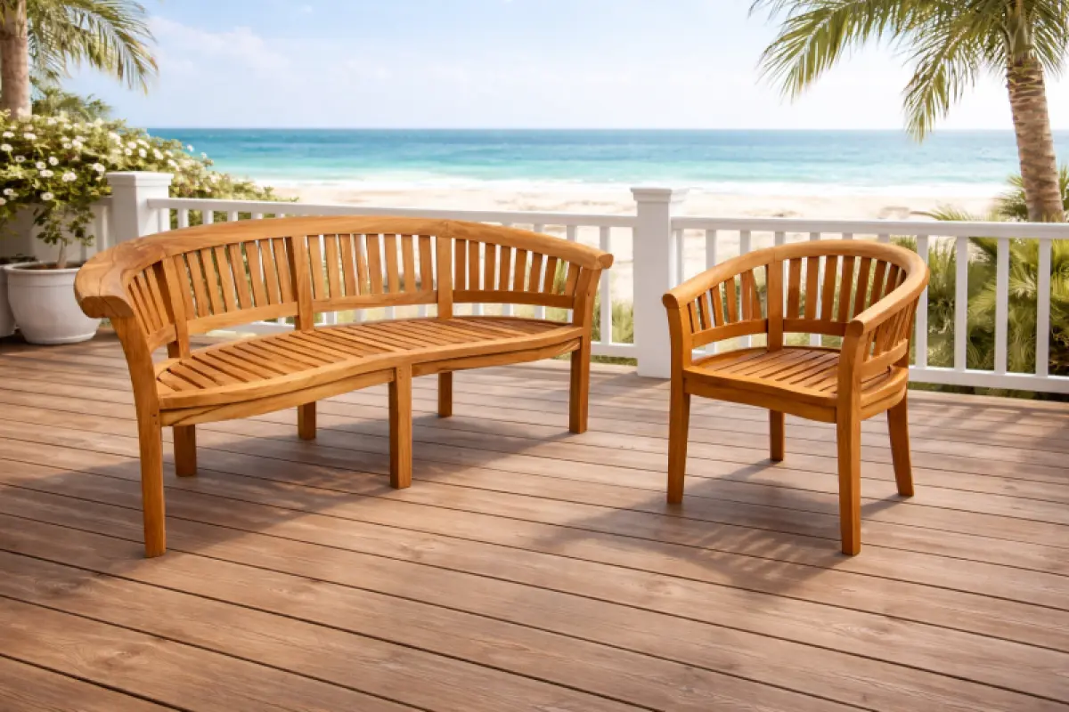 Gartenstuhl aus Teakholz Brundi