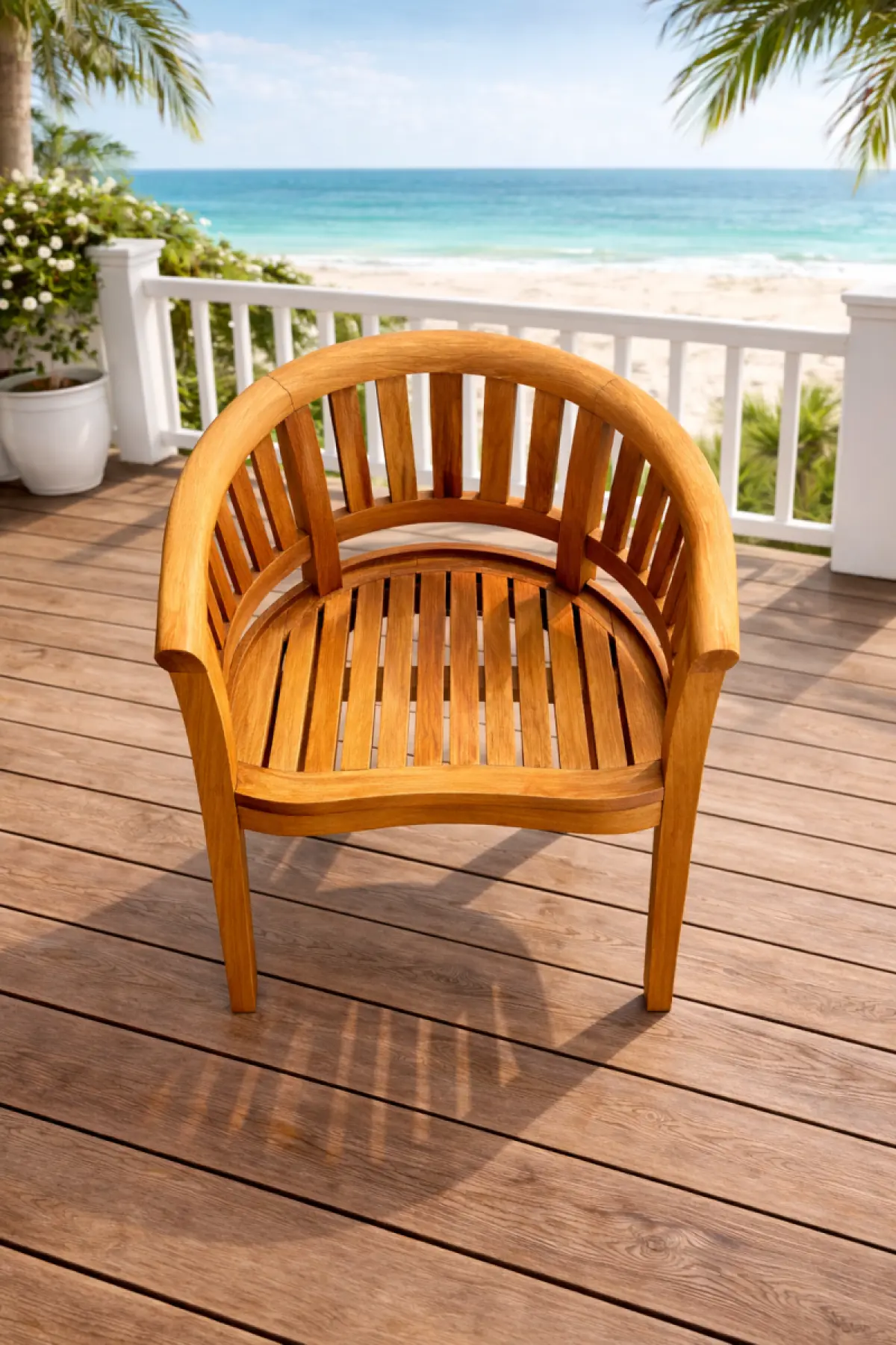 Gartenstuhl aus Teakholz Brundi