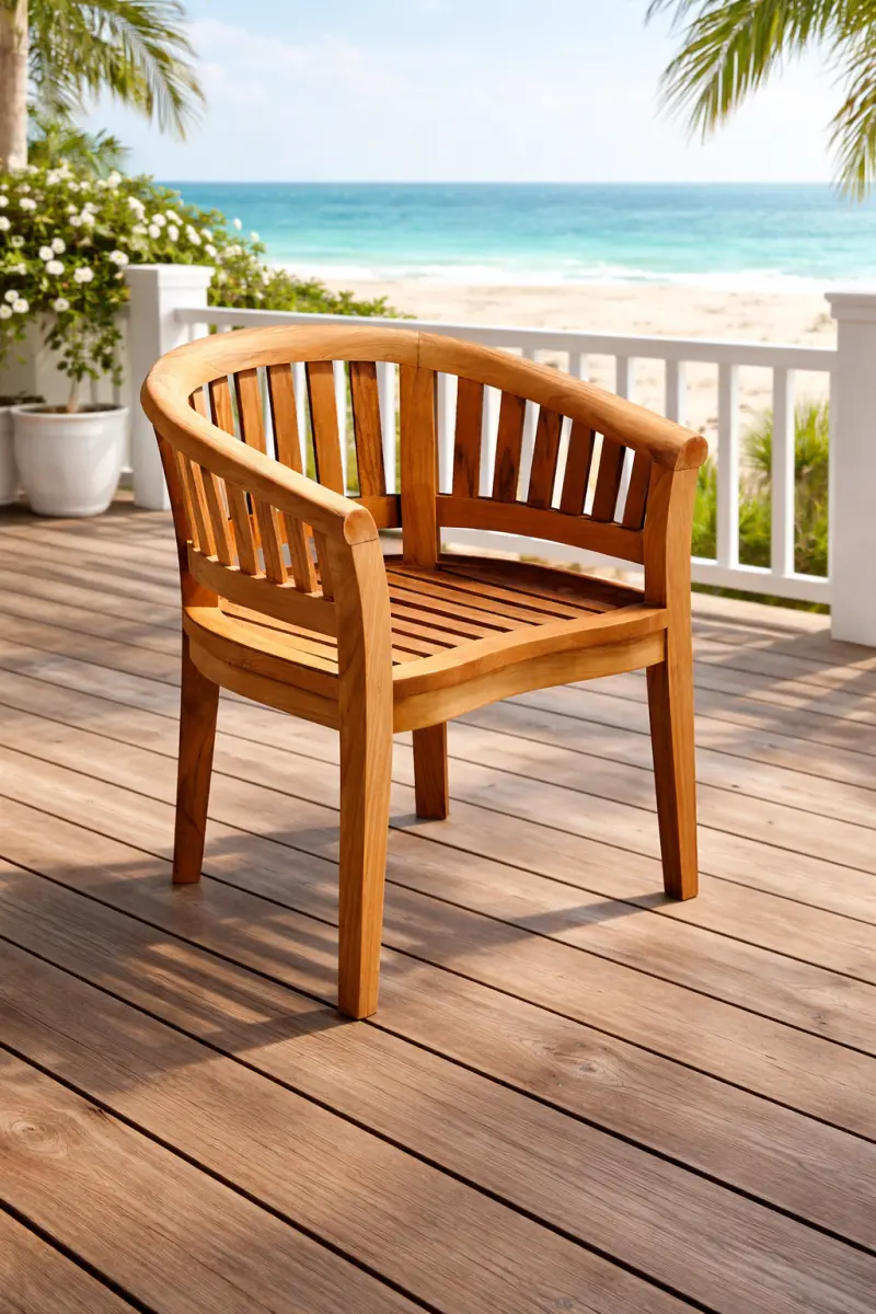 Gartenstuhl aus Teakholz Brundi