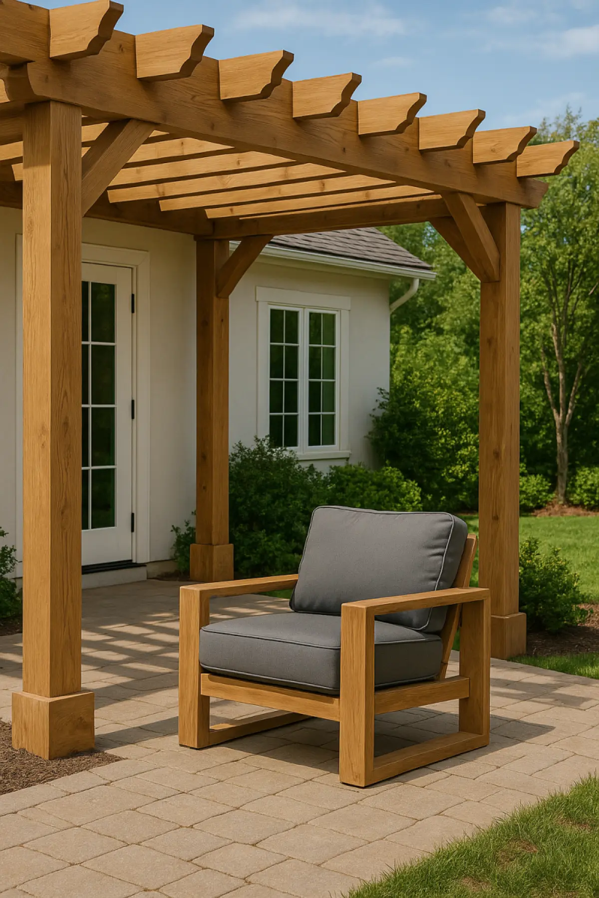 Gartenstuhl aus Teakholz Bumbala