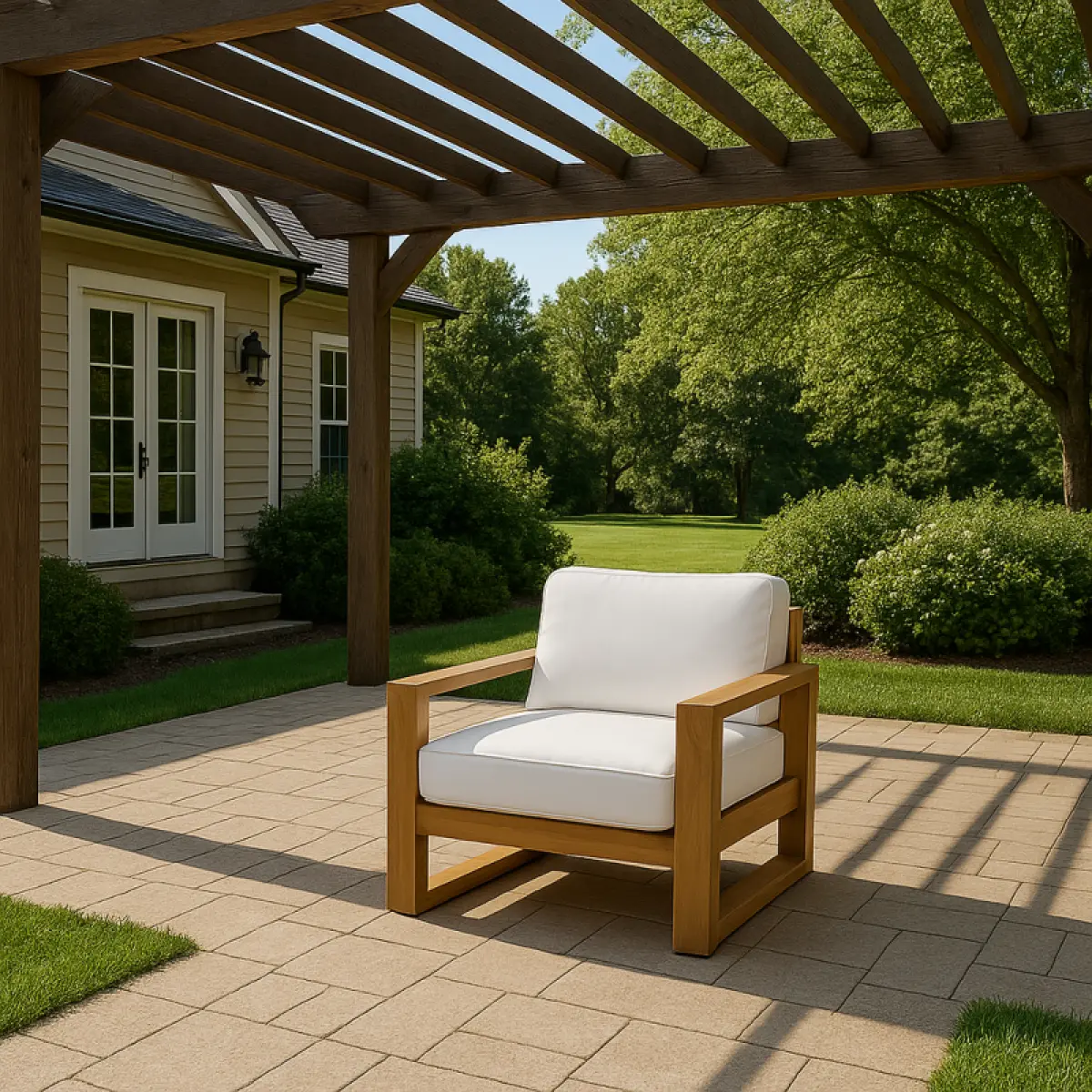 Gartenstuhl aus Teakholz Bumbala