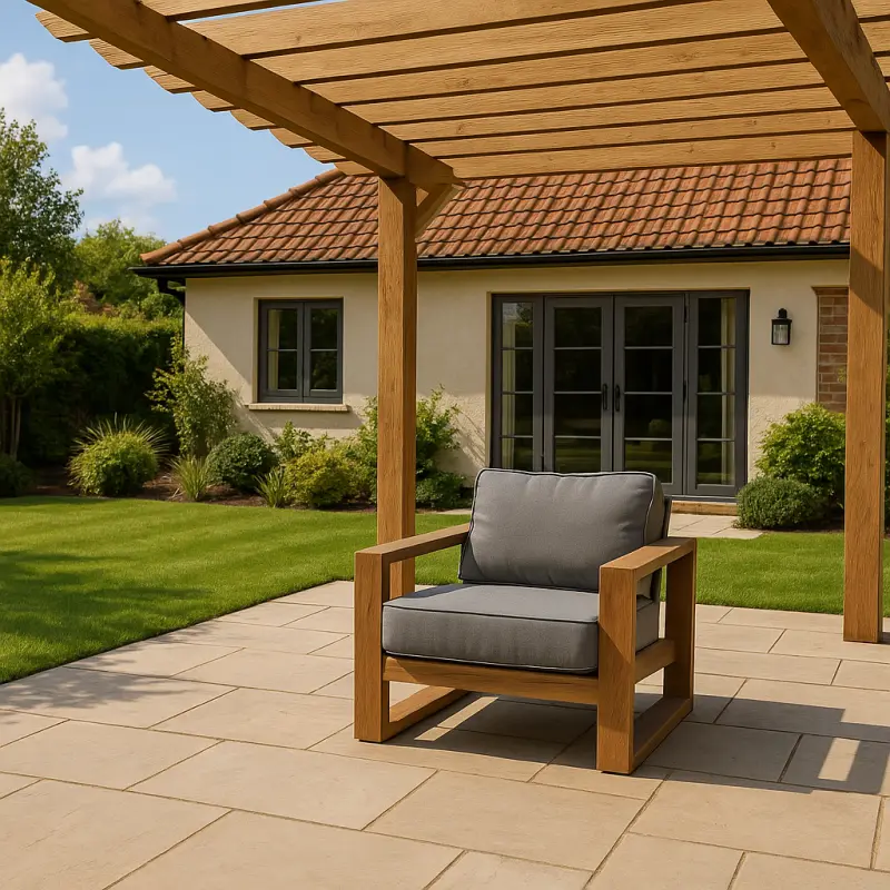 Gartenstuhl aus Teakholz Bumbala