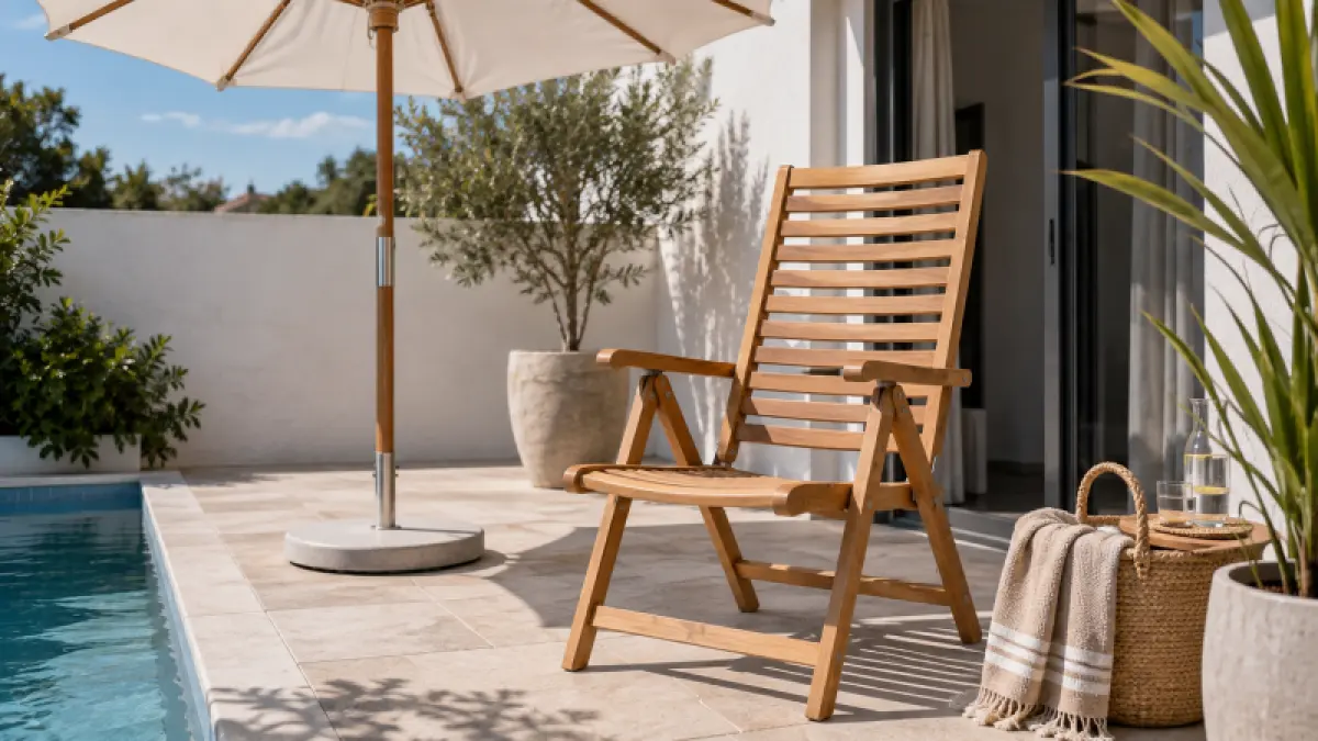 Gartenstuhl aus Teakholz Hochlehner Mana