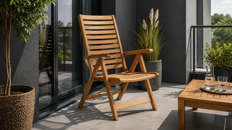 Gartenstuhl aus Teakholz Hochlehner Mana