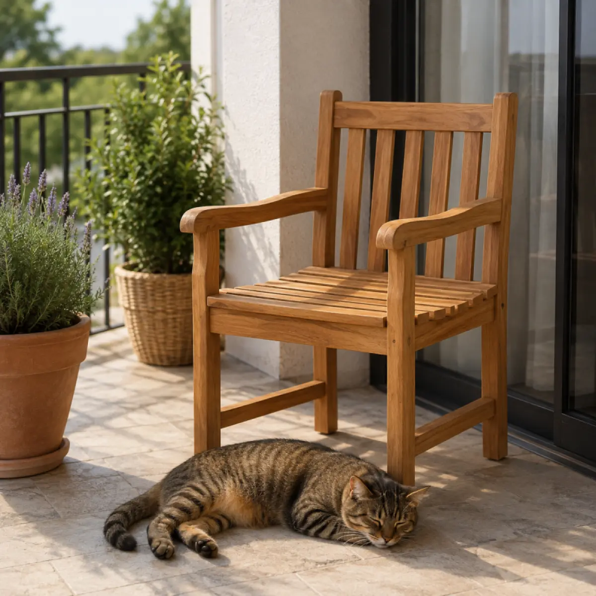 Gartenstuhl aus Teakholz Klasso
