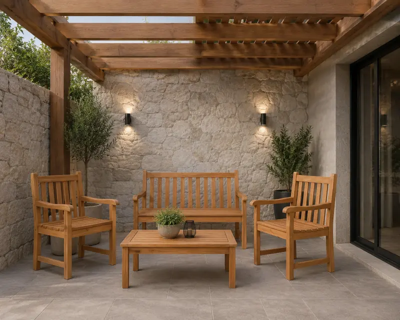 Gartenstuhl aus Teakholz Klasso