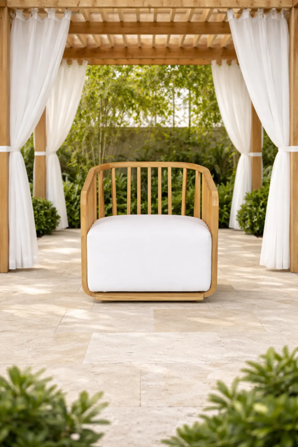 Gartenstuhl aus Teakholz Lara