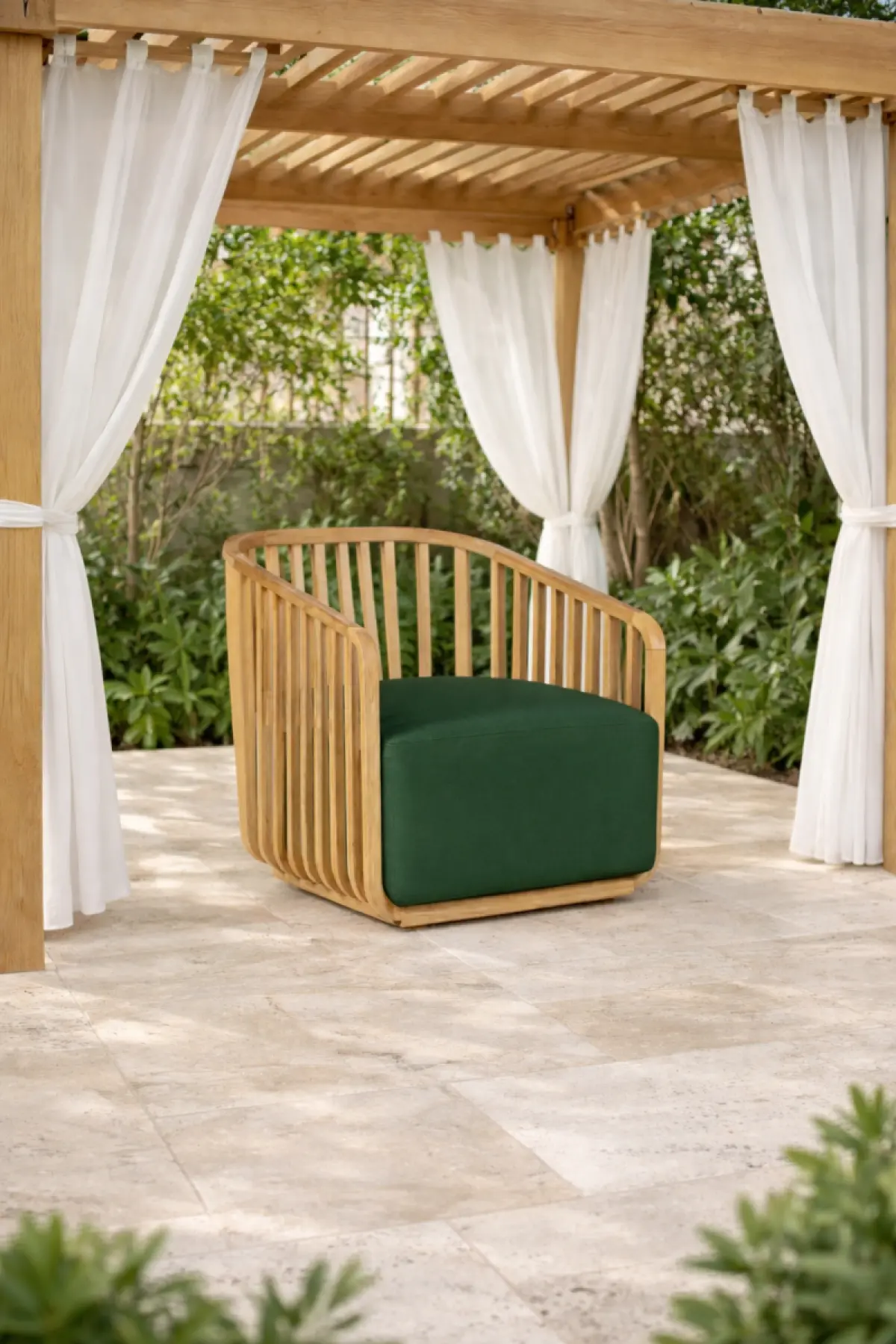 Gartenstuhl aus Teakholz Lara