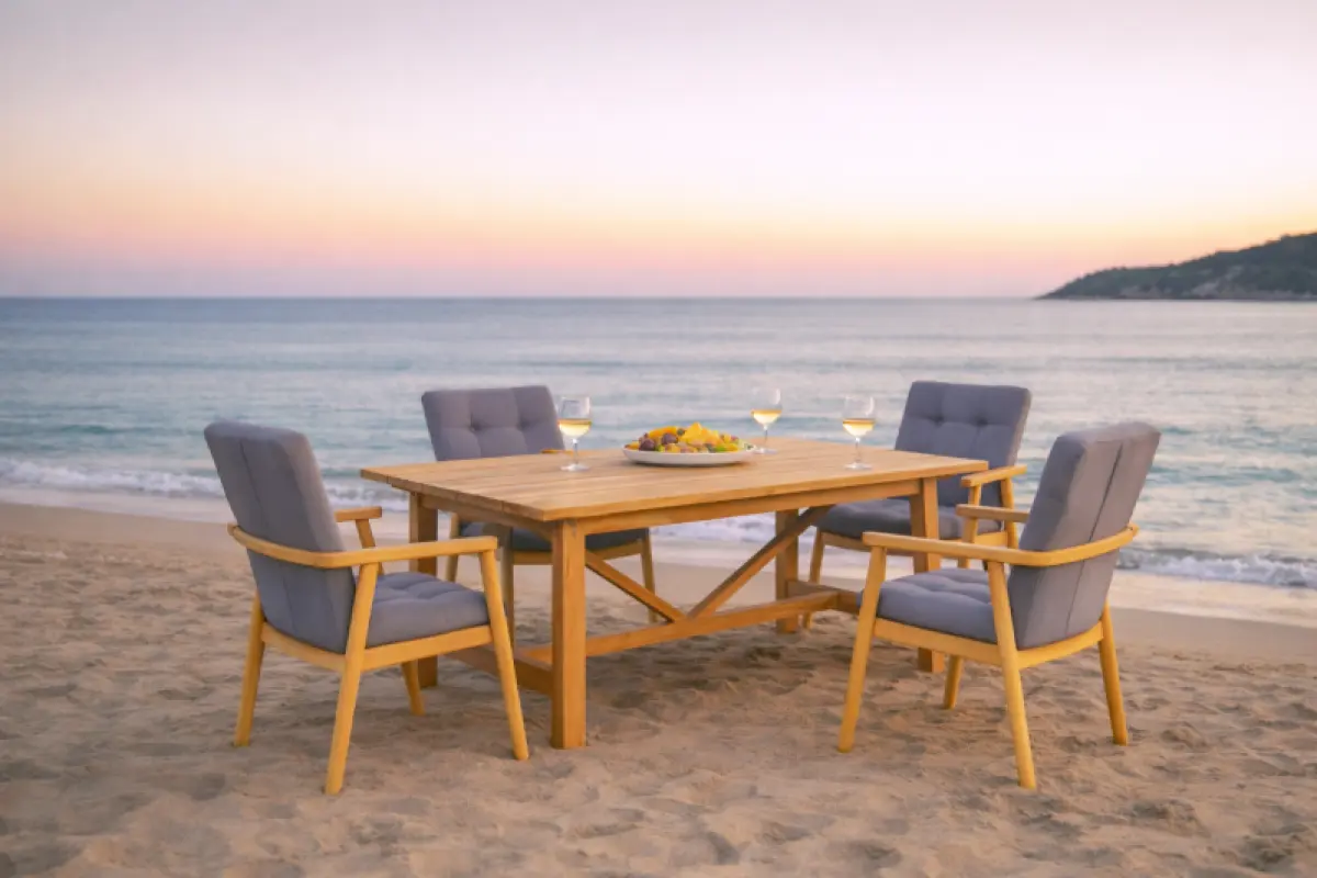 Gartenstuhl aus Teakholz Monte Carlo