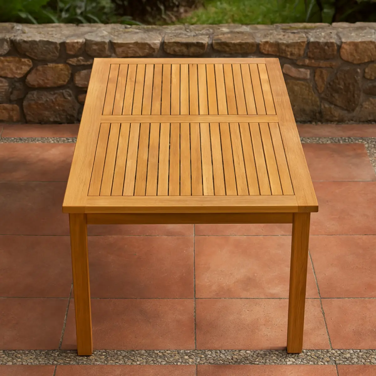 Gartentisch aus Teakholz Bakambu