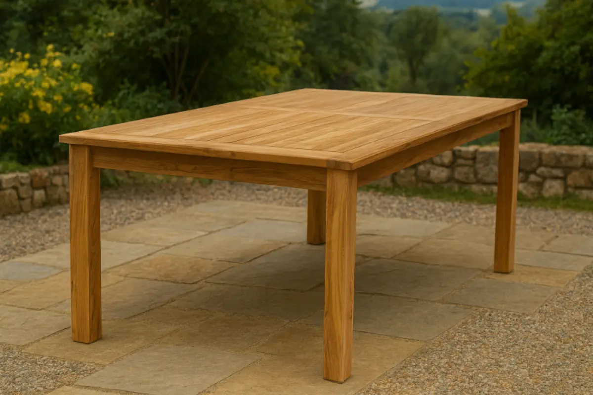 Gartentisch aus Teakholz Bakambu